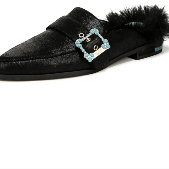 NEW DR. SCHOLL'S Iris Apfel Mr Carl Mules in black for women 825 4m2 - Picture 8 of 10